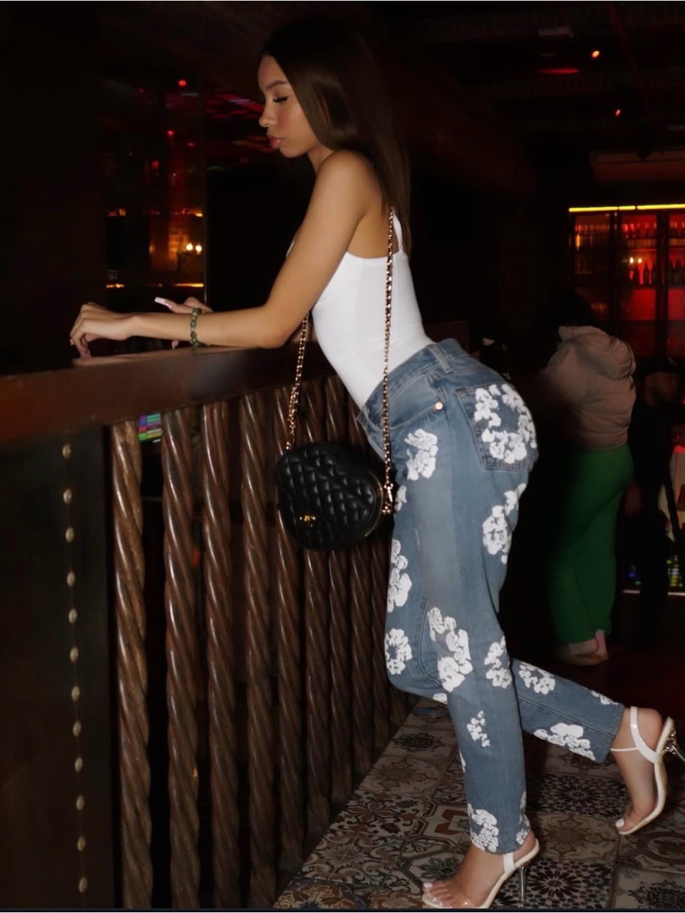 Blue Denim Tear Jeans